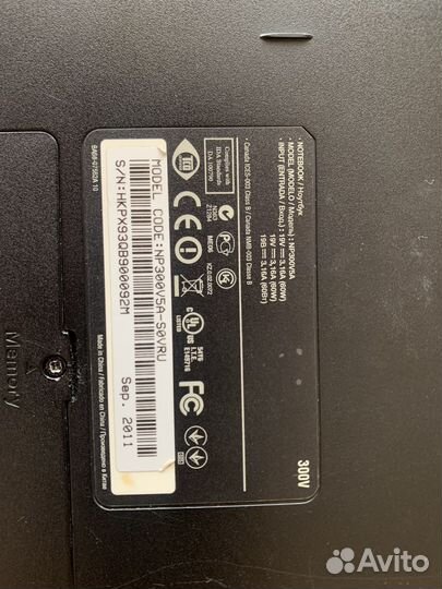 Ноутбук Samsung np300v5a i5/ssd/hdd/8gb ram
