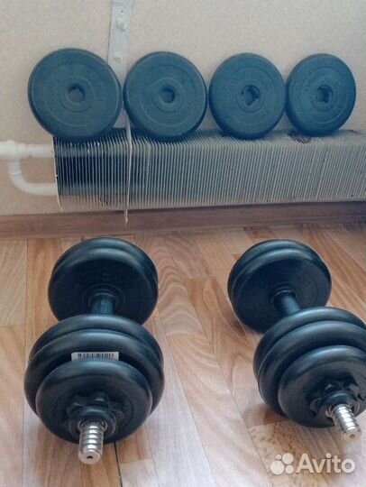 Гантели разборные обрезиненные