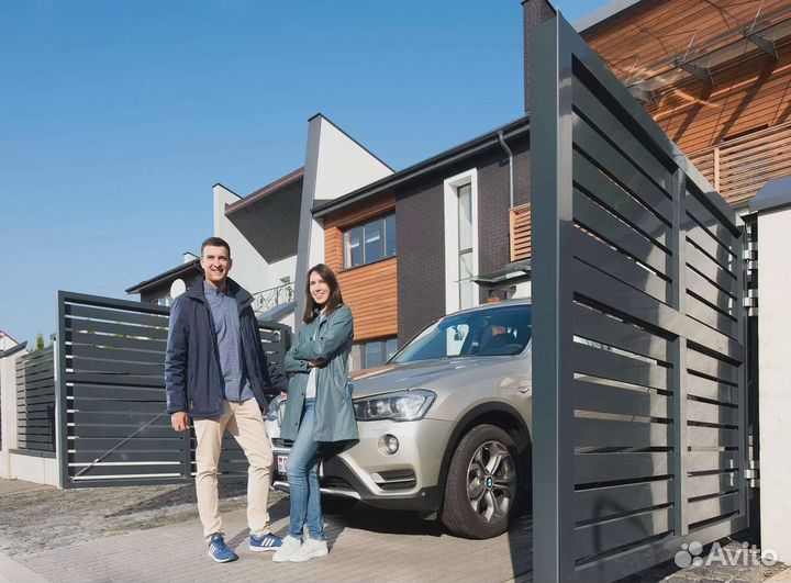 Распашные ворота 3500*2100