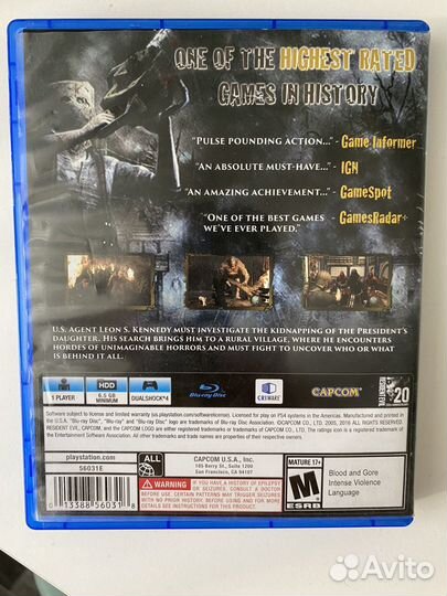 Resident evil 4 для Sony playstation 4
