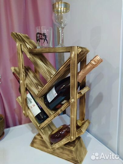 Подставка из дерева под вино,бутылки