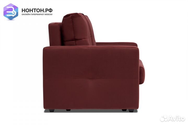 Диван шагающая еврокнижка Вита бордовый