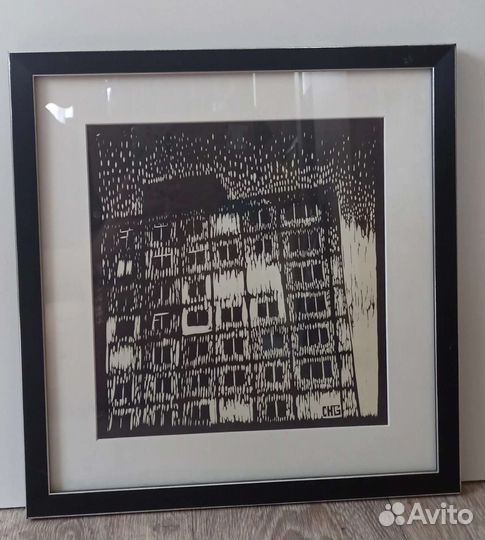 Картина. Линогравюра