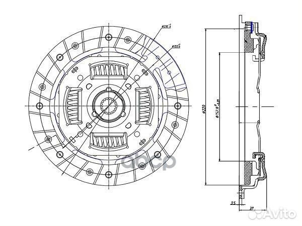 Комплект сцепления ford fiesta/fusion/mazda 2 1,6