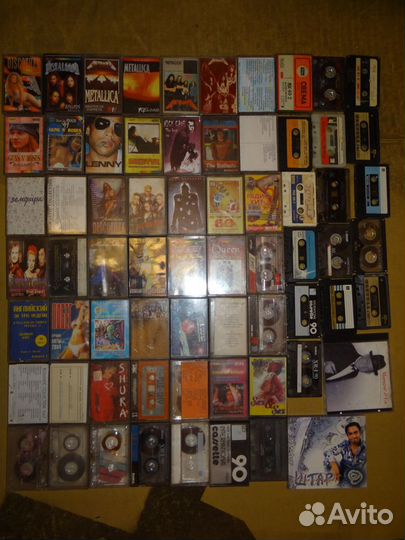 Кассеты разные 145 шт + диски