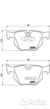 Колодки тормозные дисковые зад P06039 Brembo