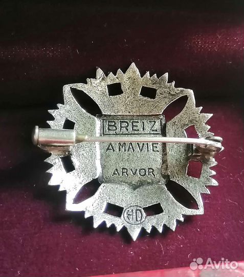 Брошь Франция, колье стекло