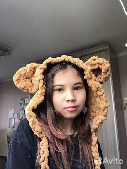 Вязаная повязкка (Мишка)