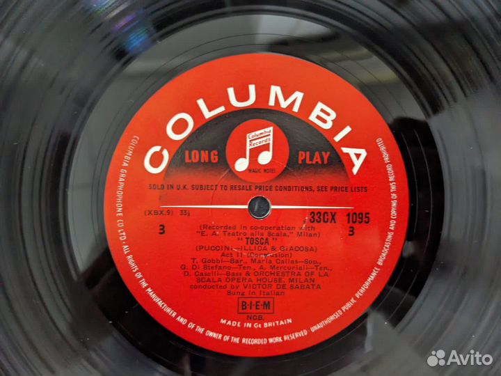 Puccini Tosca 1956 England винил