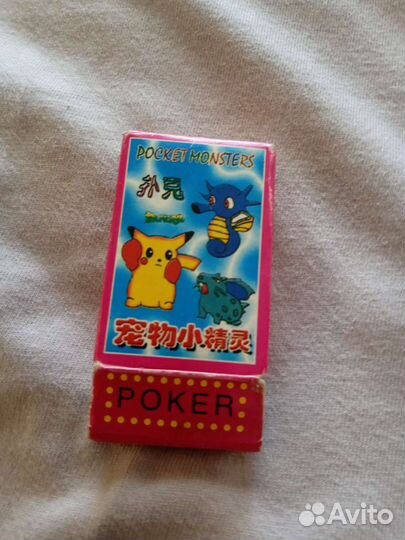 Игральные мини карты с покемонами СССР