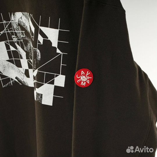 Свитшот Cav Empt темно коричневый оверсайз