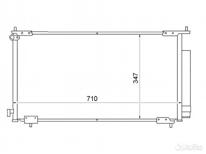 Радиатор кондиционера Honda CR-V 01-06