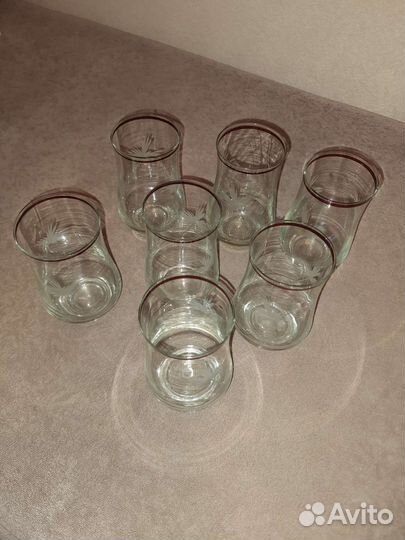 Стаканы тонкое стекло СССР