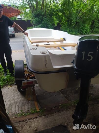Продам лодку +прицеп+мотор nissan marine