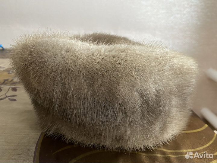 Шапка норковая женская, размер 56