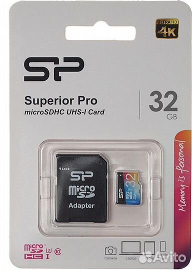 Карта MicroSD Silicon Power Superior Pro на 32GB