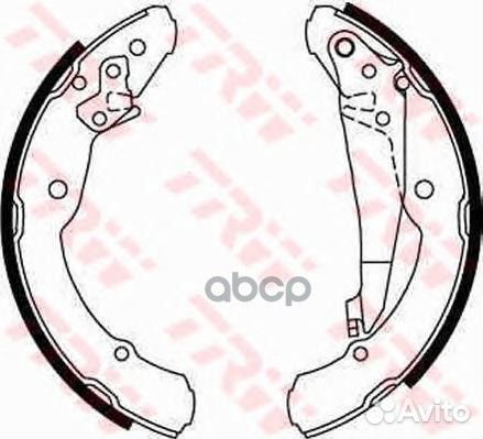 Колодки тормозные барабанные задн seat: inca 95