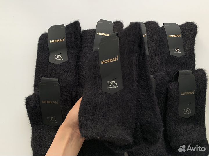 Мужские носки из шерсти норки