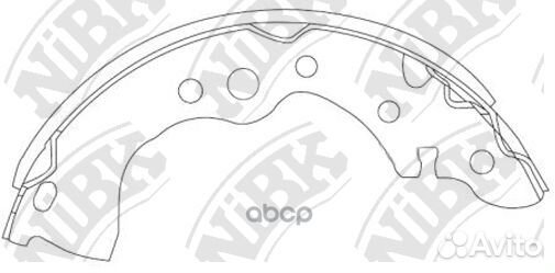 Колодки тормозные барабанные FN0636 NiBK