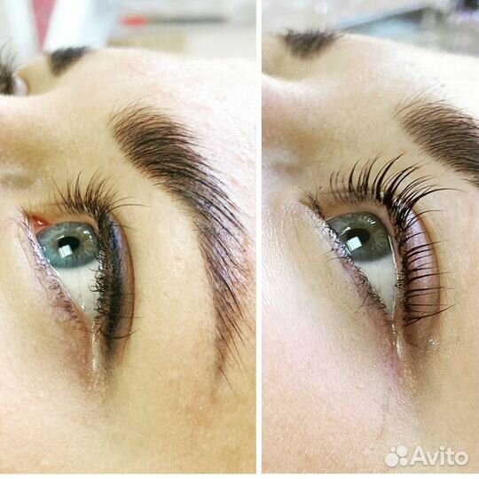Вельвет ламинирование ресниц бровей