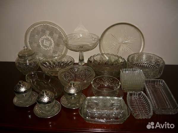 Стеклянная посуда 50-70-е гг. СССР