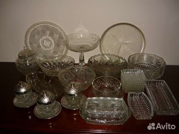 Стеклянная посуда 50-70-е гг. СССР