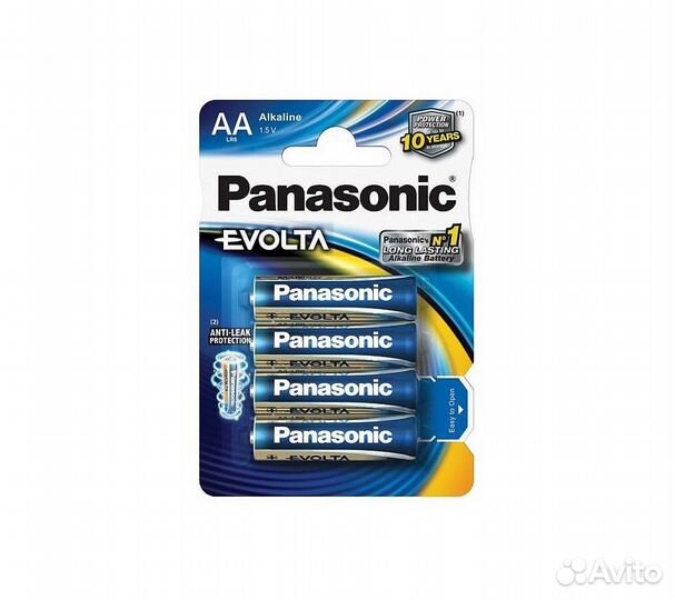 Батарейки Panasonic LR6EGE/4BP AA щелочные Evolta