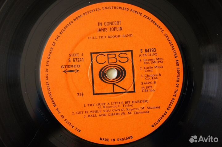 Janis Joplin - Joplin In Concert (UK-1972-2xLP)