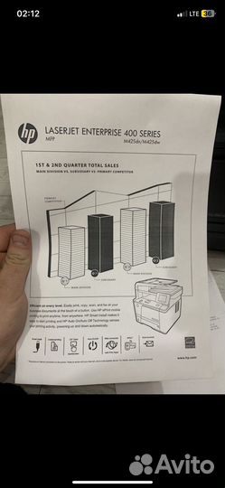 Мфу HP m425dn почти новый