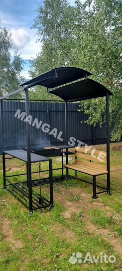 Мангал с крышей