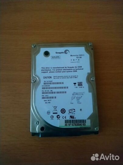 Жёсткий диск hdd Seagate 120GB