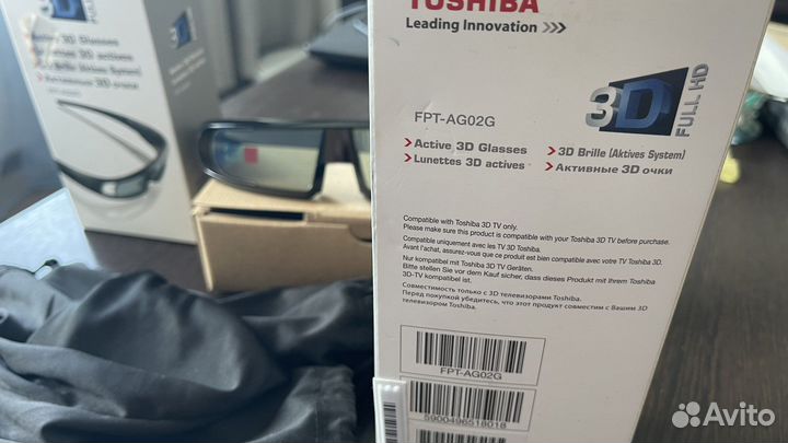 Очки 3d toshiba fpt-ag02g