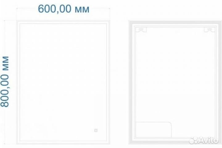 Зеркало с подсветкой Art&Max Catania 600x800 AM-C