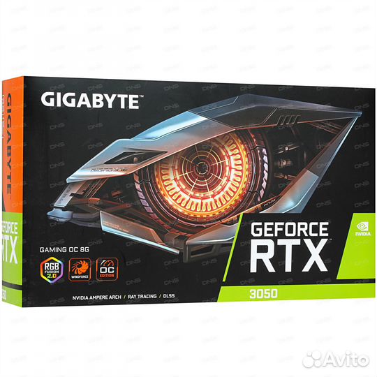 Видеокарта RTX 3050 gigabyte gaming OC