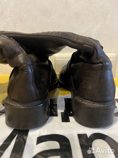 Сапоги коричневые осенние 36 с Yoox