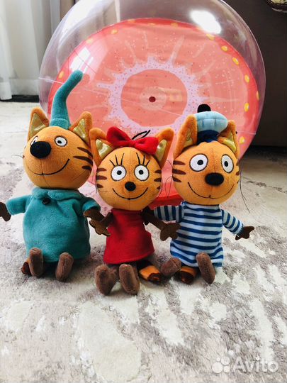 Мягкие игрушки 3 кота