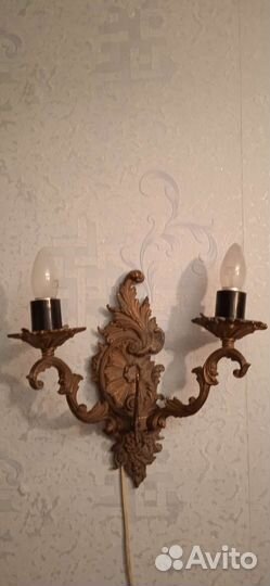 Бра СССР литьё 50-х годов бронза