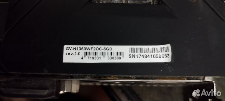 Видеокарта gtx 1060 6gb