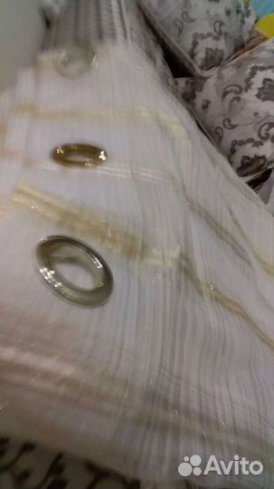 Тюль с люверсами