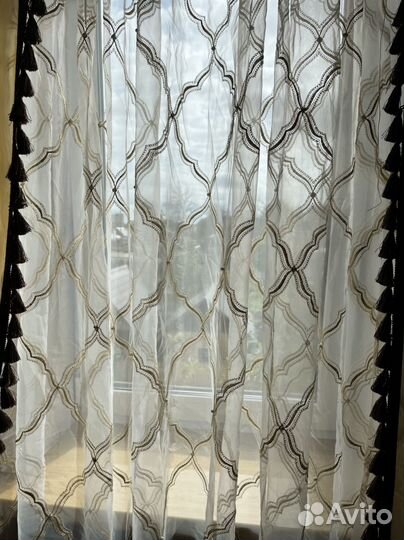 Комплект (ламбрекен, ночные, тюль )