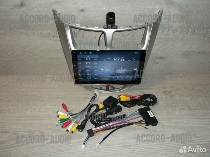 Магнитола 2DIN Hyundai Solaris Android с камерой