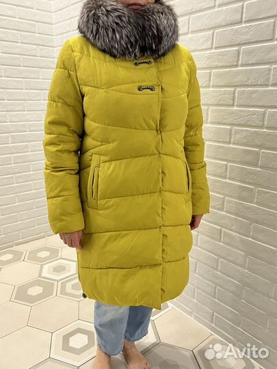 Парка с натуральным мехом 48 50