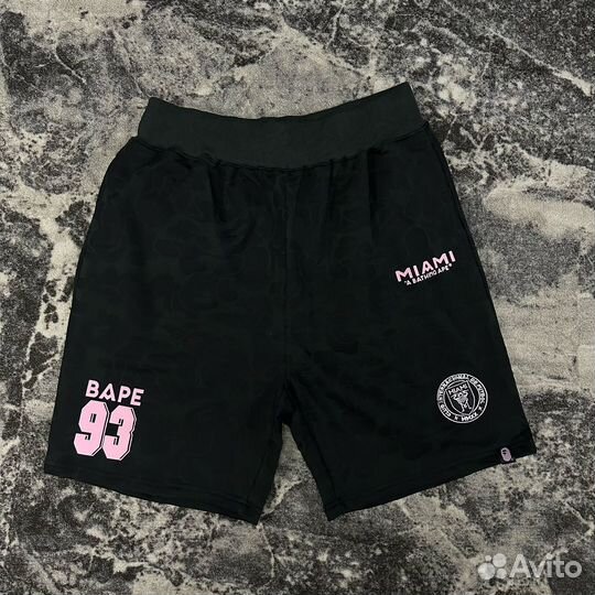 Bape inter miami шорты черные