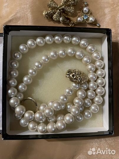 KJL Avon винтажное колье клипсы брошь