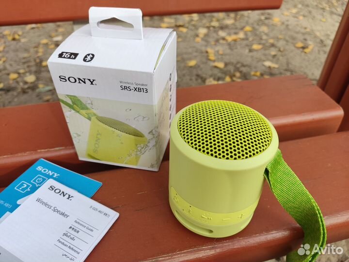 Колонка Sony SRS-XB13 жёлтая