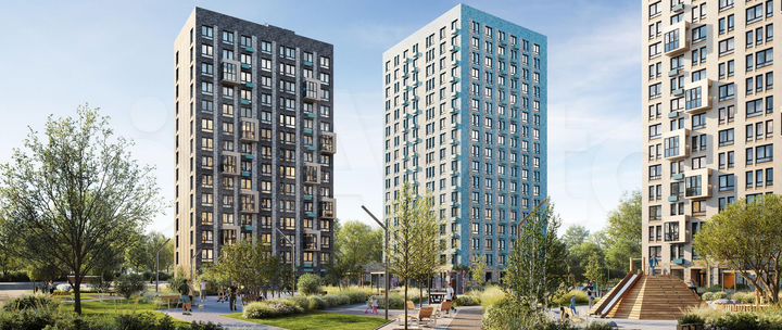 2-к. квартира, 35,8 м², 9/17 эт.