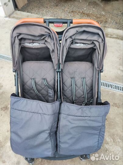 Прогулочная коляска для двойни бу