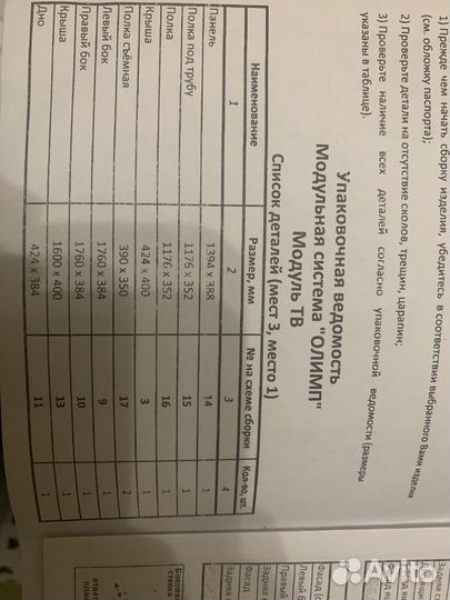 Модульная стенка в гостинную