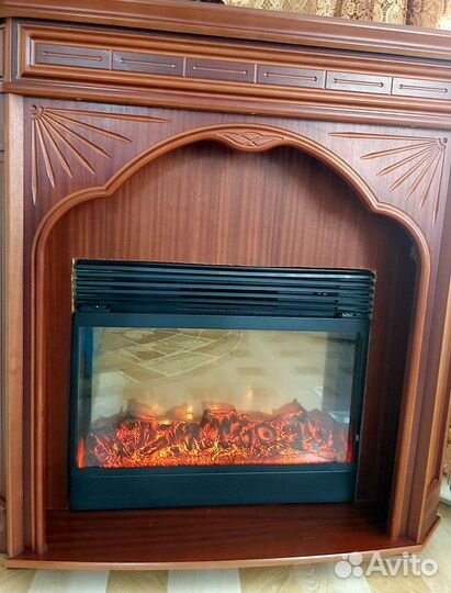 Камин электрический с порталом угловой