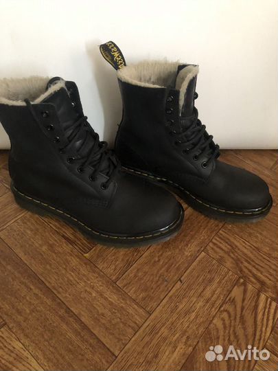 Ботинки DR.martens 1460 serena черные С мехом